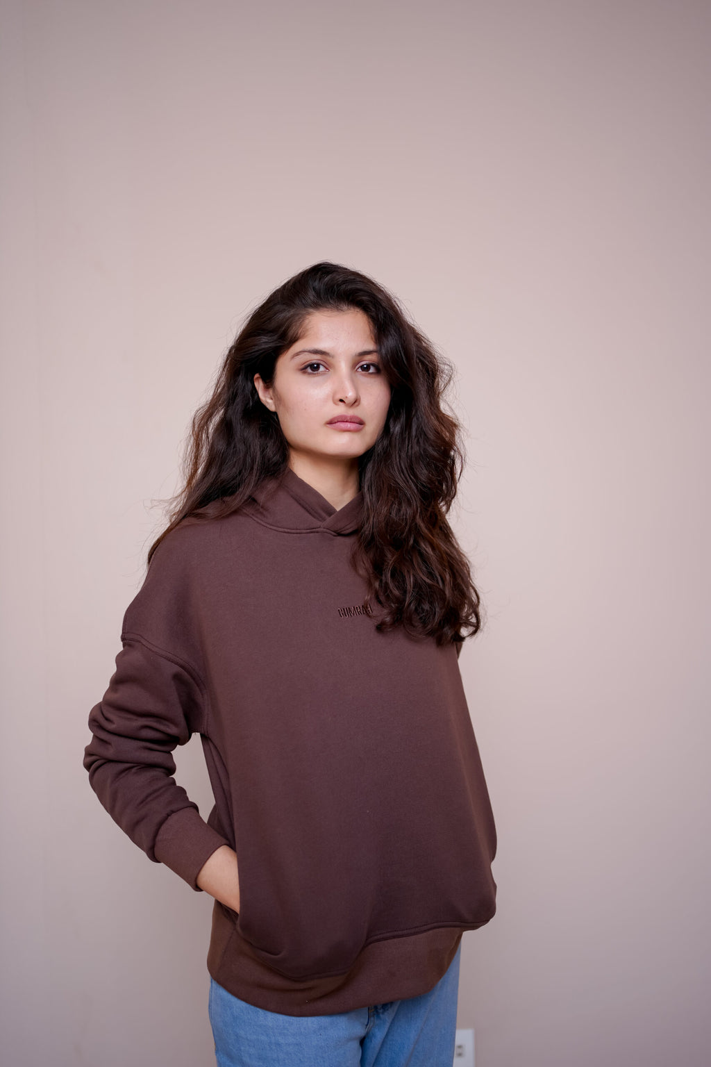Premium Fleece Hoodie – Coffee Bean